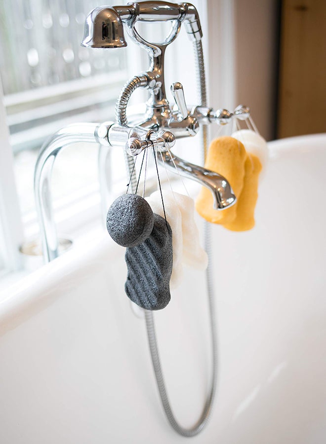 pureSOL Activated Charcoal Body Sponge Charcoal - Image 2