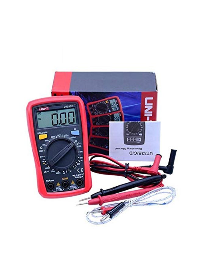 UNI-T UT33C Plus Digital Palm Size Multimeter Tester Red - Image 1