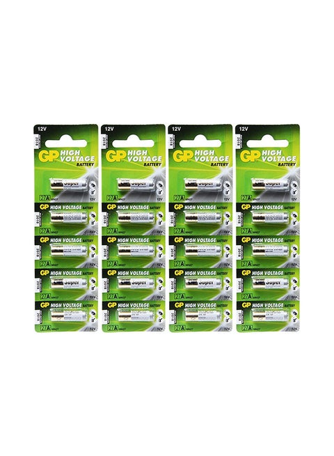 20-Piece MN27 Battery Set Multicolour