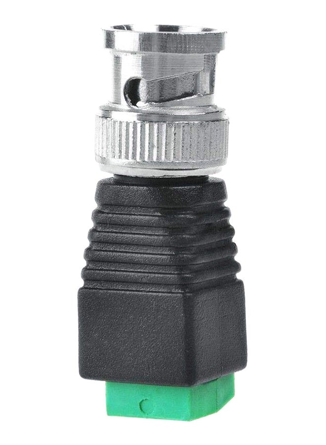 طقم موصلات فيديو BALUN ذكر محوري من CAT5 إلى BNC مكون من 10 قطع أسود - Image 2