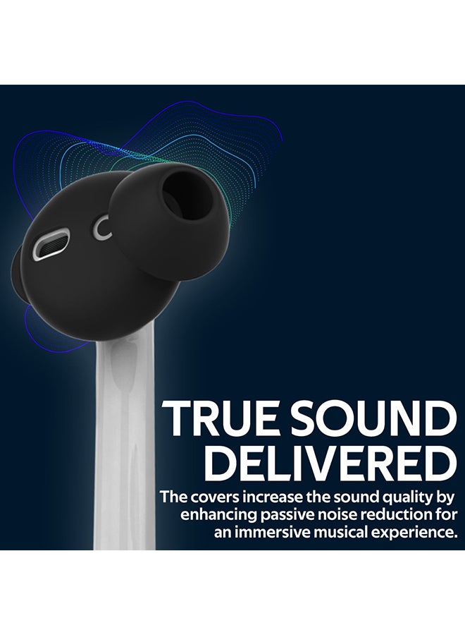 PROMATE Anti-Slip Sporty Earbuds For AirPods Black  - Image 5