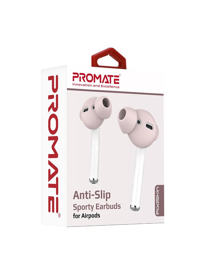PROMATE - Anti-Slip Sporty Earbuds For AirPods Pink - Image 1