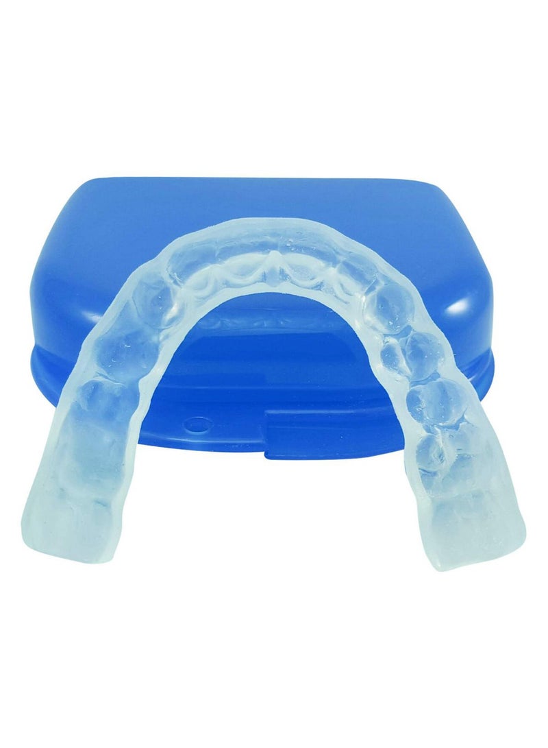 Sparkling White Smiles Thin Slim Soft Custom Teeth Night Guard With Case Blue/Clear - Image 2