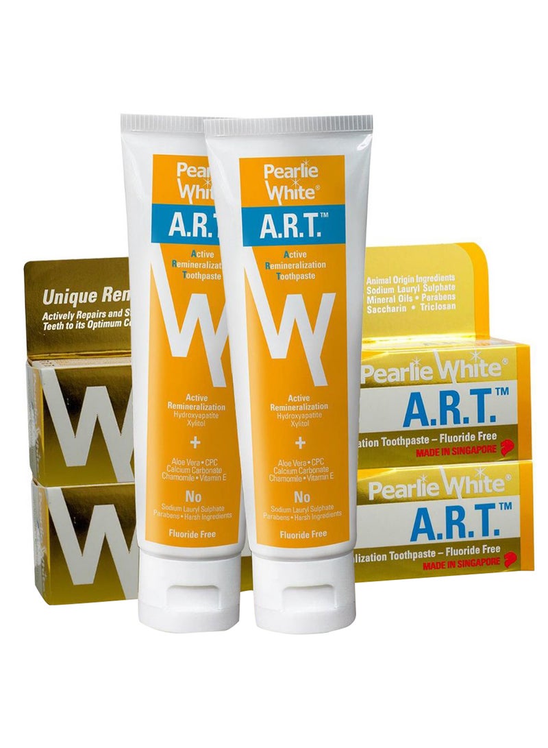 Pearlie White - Pack Of 2 Active Remineralization Fluoride Free Toothpaste - Image 1