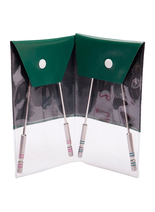 سول غيني Pack Of 2 Health And Yoga Surgical Steel Tongue Cleaner Silver - Image 2