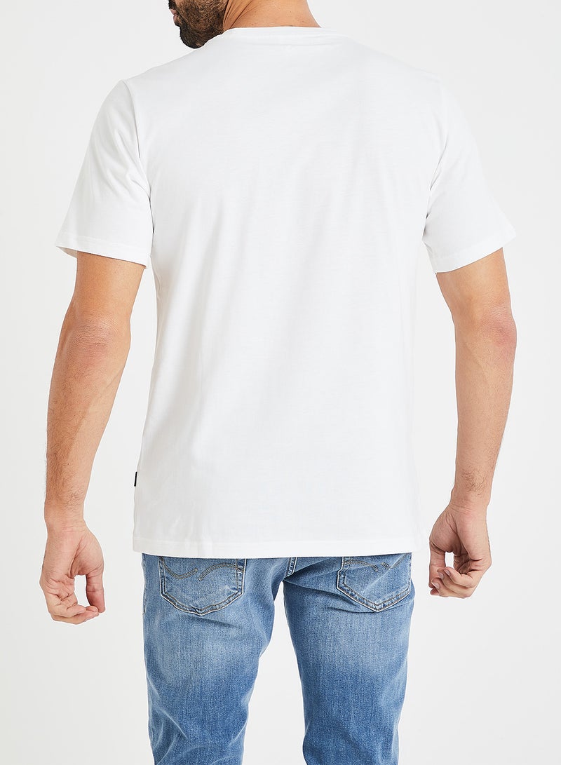 CONVERSE Logo Varsity Print T-Shirt White  - Image 3