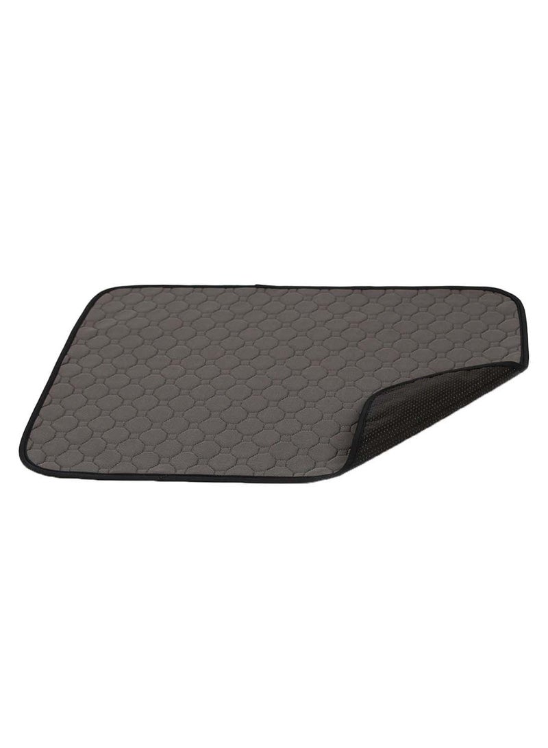 Generic Waterproof Absorbent Washable Pet Pee Training Mat Grey/Black 60 x 45centimeter  - Image 2