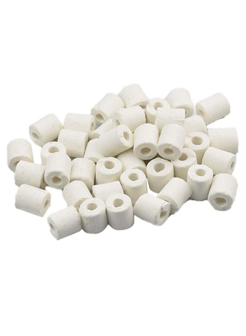 Aquarium Ceramic Ring Filter White