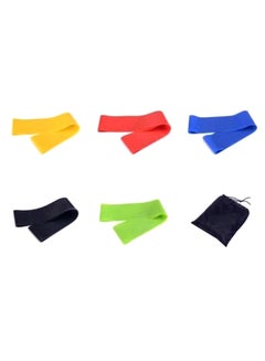 5-Piece Yoga Exercise Band Set With Storage Bag - v1580644754/N34152893A_1