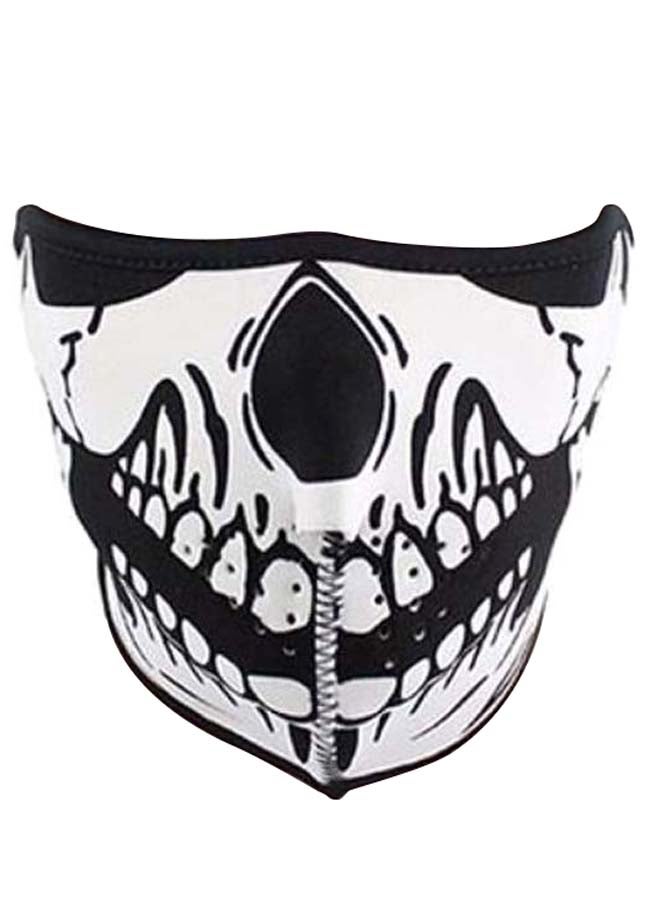 Generic Skull Printed Half-Face Mask - Image 1