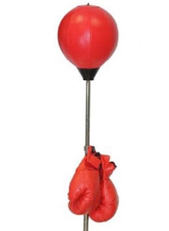 Base Stand Boxing Punch Bag With Gloves - Image 2
