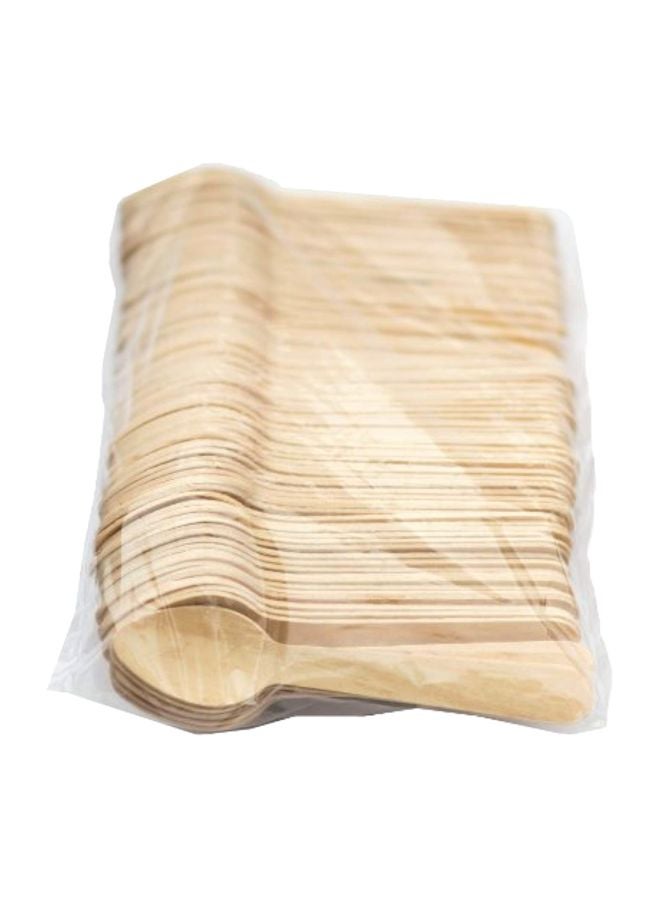 Perfect Stix 100-Piece Birchwood Spoon Beige 4.5inch  - Image 1