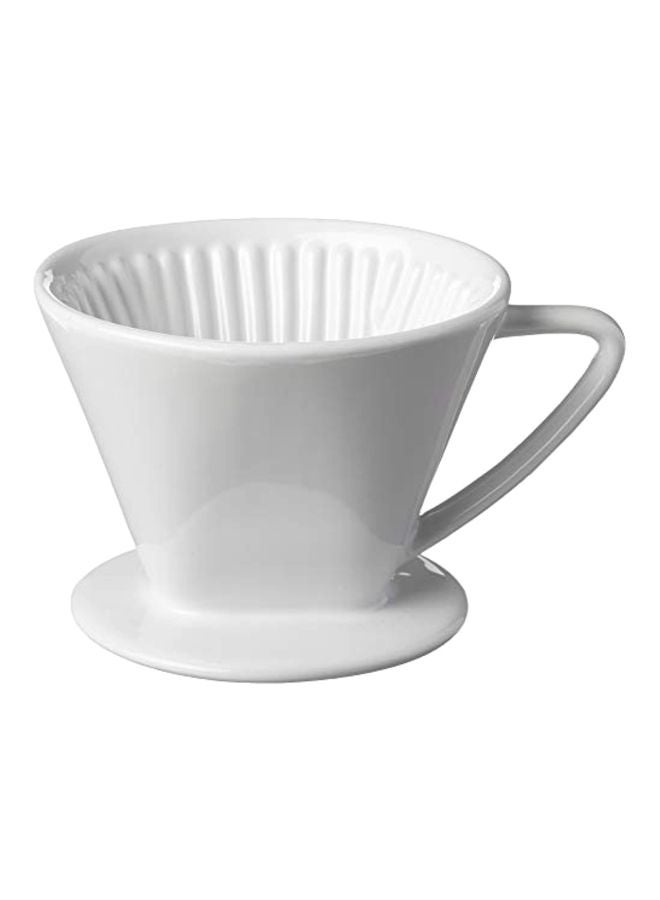 سيليو فلتر قهوة من البورسلين أبيض 5x5x4.5بوصة - Image 1