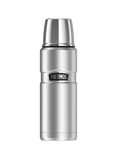 THERMOS Stainless Steel Water Bottle Silver/Black 