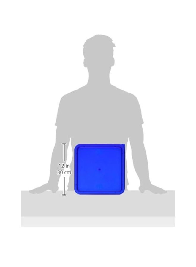 Winco Replacement Square Lid For Storage Containers Blue 11.4x11.4x0.5inch  - Image 2