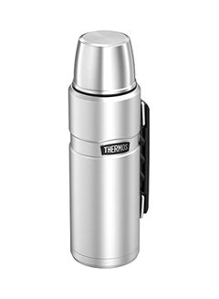 THERMOS Stainless Steel Water Bottle Silver/Black  - Image 2