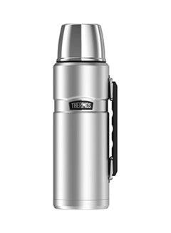 THERMOS Stainless Steel Water Bottle Silver/Black  - Image 1