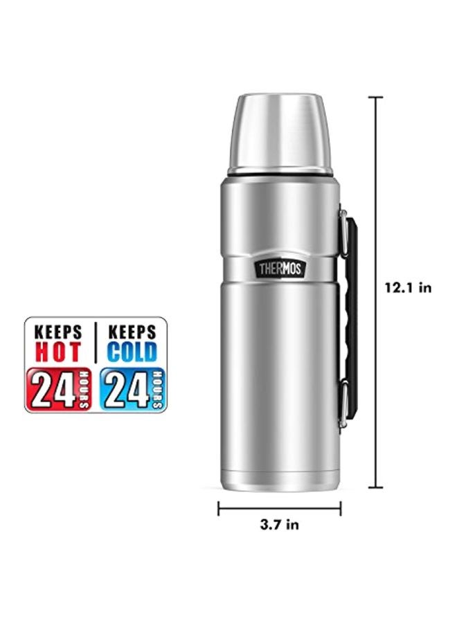 Stainless Steel Water Bottle Silver/Black - v1580653245/N34193130A_5