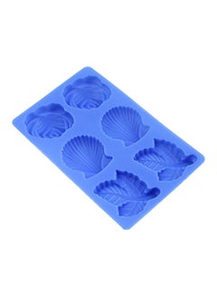 chefgadget 6 Cup Silicone Candy And Butter Mold Blue 7x4.5x0.5inch 
