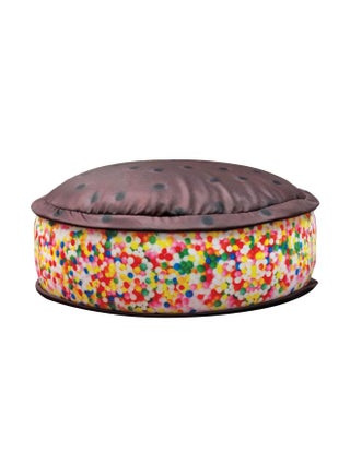 Ice Cream Sandwich Shaped Microbead Pillow polyester Brown/Yellow/Red 18.5x18.5x6inch - v1580653808/N34183323A_1