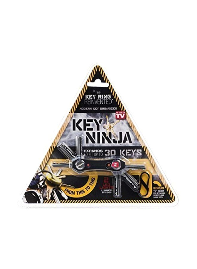Key Ninja - LED-Build In Bottle Opener Black/Silver - Image 1