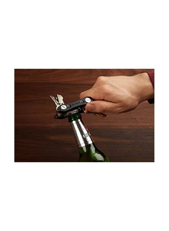 Key Ninja - LED-Build In Bottle Opener Black/Silver - Image 1