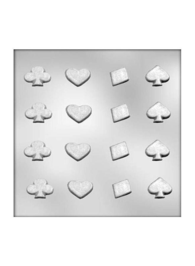 قالب شوكولاتة من البلاستيك شفاف 9.5x7.5x0.5بوصة