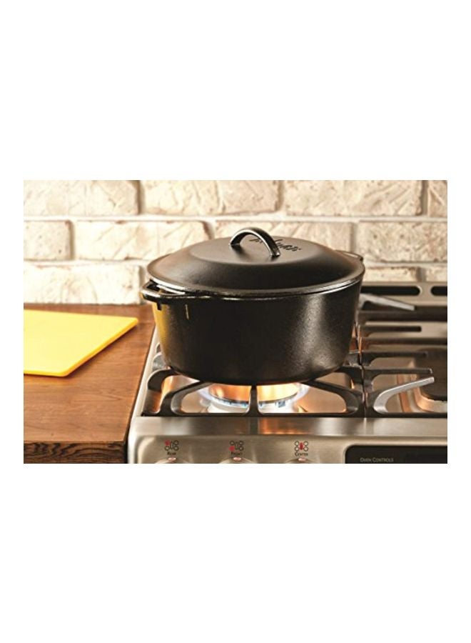 LODGE Cast Iron Dutch Oven Black  - Image 4