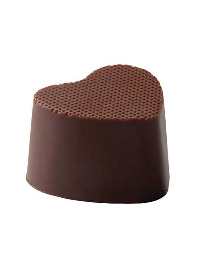 Mrs. Anderson's Baking - Heart Shaped Chocolate Candy Mold Brown - Image 1