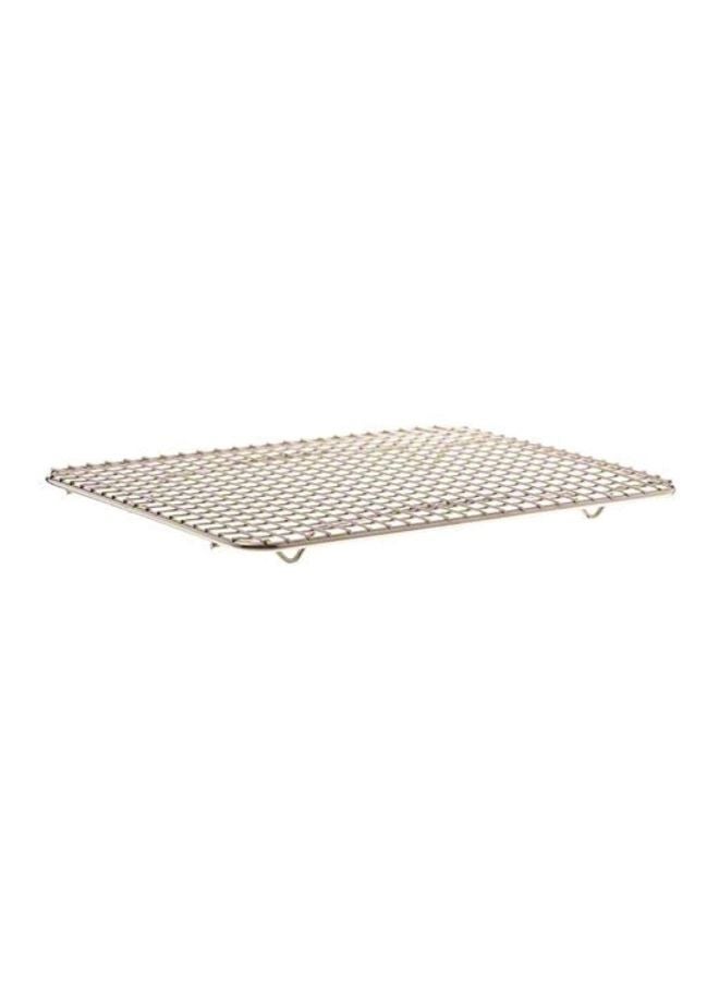 Browne Foodservice Rectangular Footed Pan Grate Silver 10x8x0.87inch - Image 2