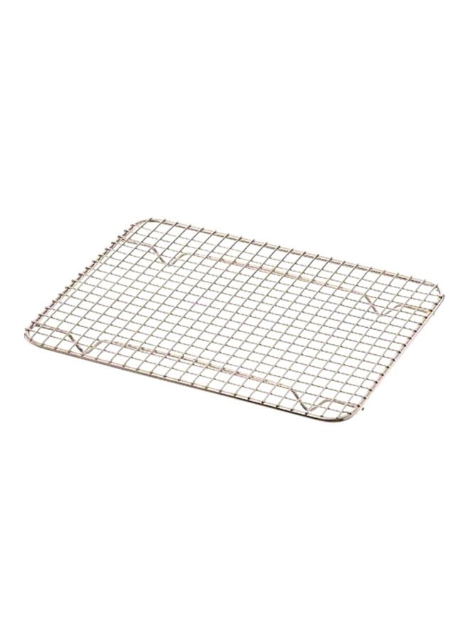 Browne Foodservice Rectangular Footed Pan Grate Silver 10x8x0.87inch - Image 3