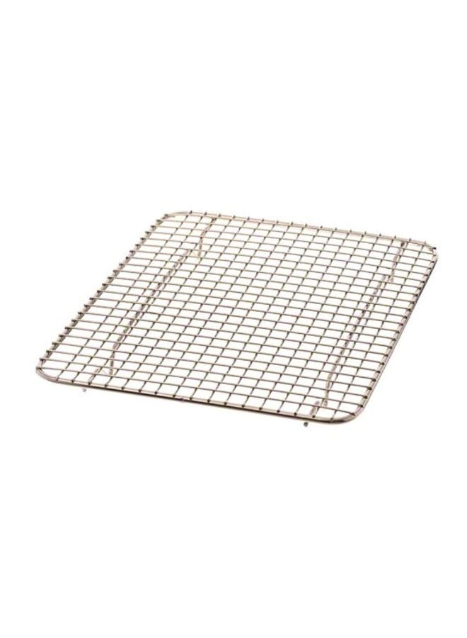 Browne Foodservice Rectangular Footed Pan Grate Silver 10x8x0.87inch - Image 4