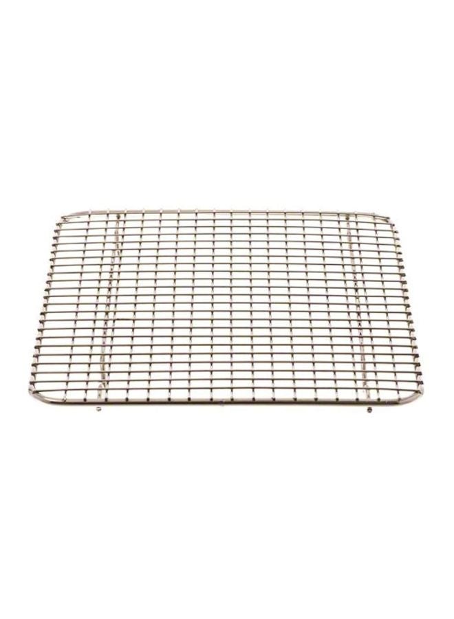 Browne Foodservice Rectangular Footed Pan Grate Silver 10x8x0.87inch - Image 5