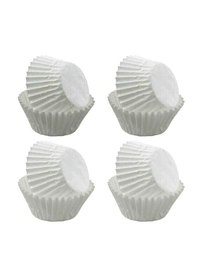 كيك ميت - 8-Piece Cupcake Liner White 15.8x12.5x15.8inch - Image 1