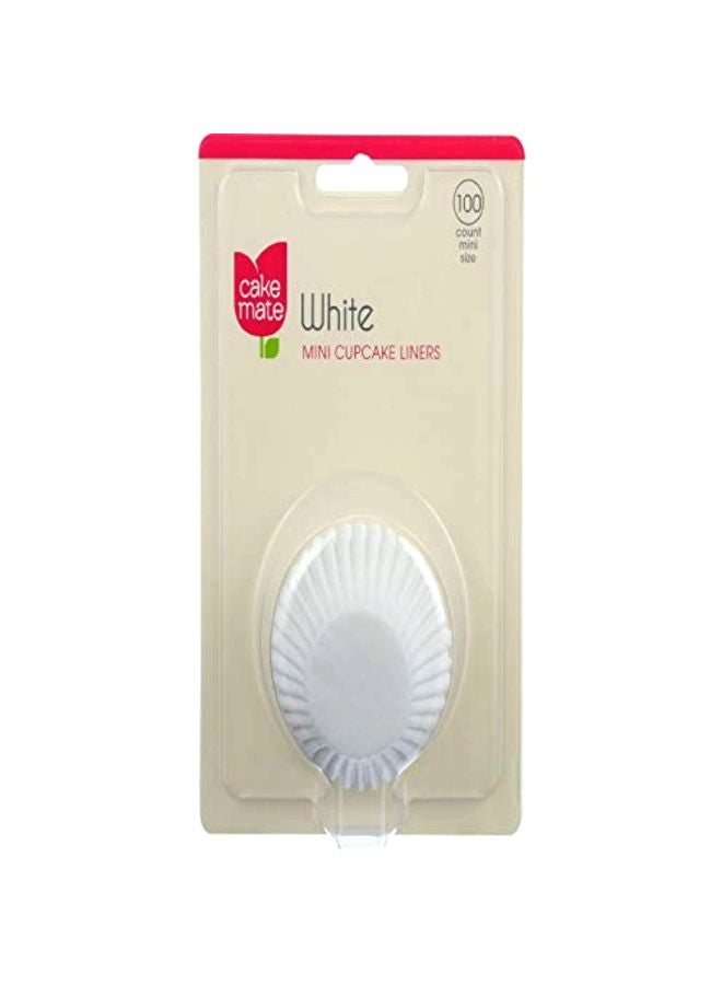كيك ميت - 8-Piece Cupcake Liner White 15.8x12.5x15.8inch - Image 1