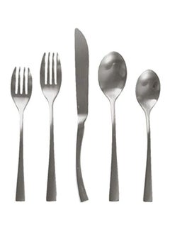 Knork 20-Piece Flatware Set Matte Silver  - Image 1