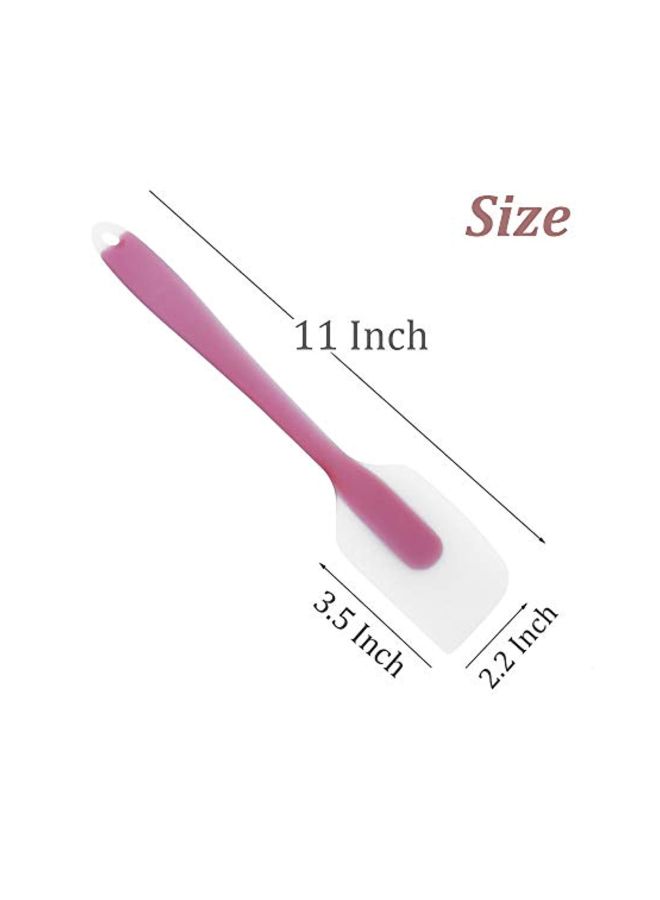 توجس - مجموعة ملاعق مسطحة من السيليكون، 6 قطع متعدد الألوان 11x12بوصة - Image 1