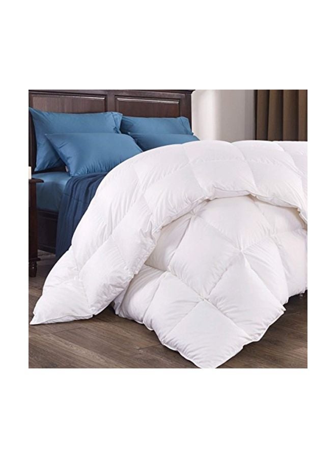 puredown - Cotton Comforter White 90x98inch - Image 1