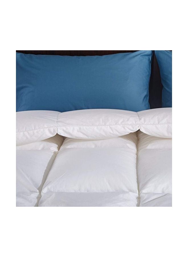 puredown - Cotton Comforter White 90x98inch - Image 1