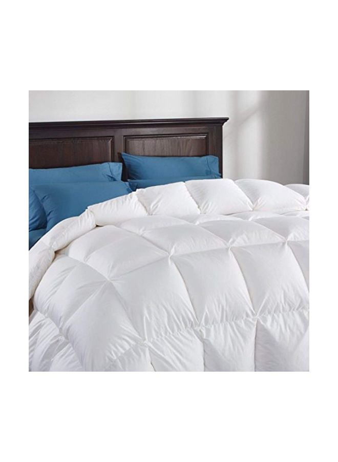 puredown - Cotton Comforter White 90x98inch - Image 1