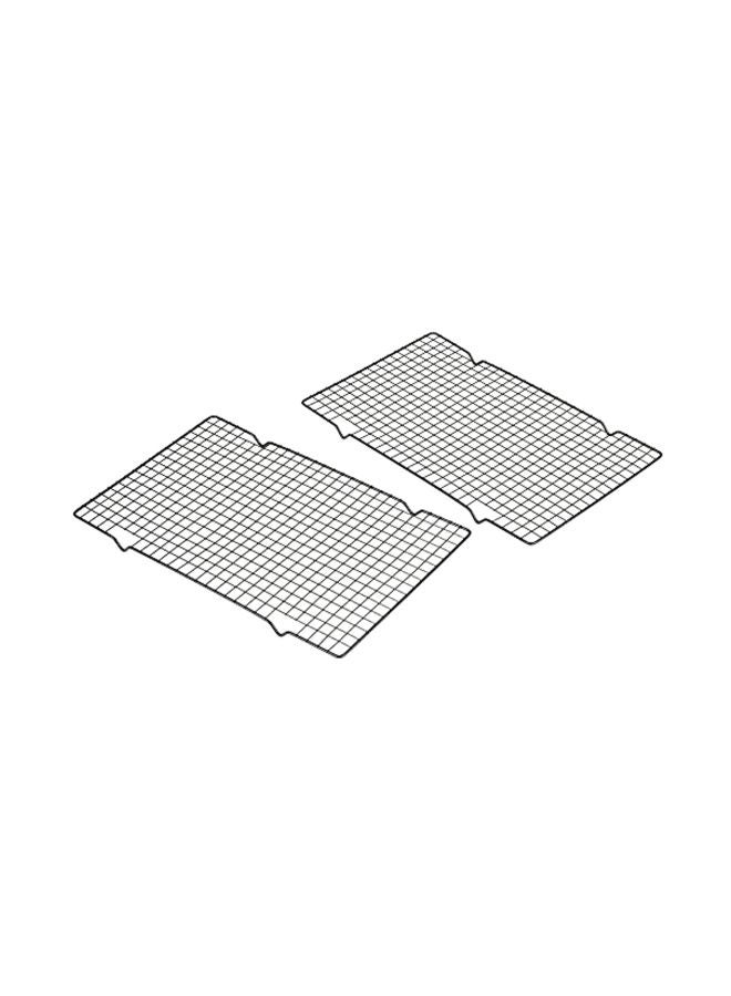 Good Cook 2-Piece Cooling Rack Set Black 16x0.8x10inch  - Image 5