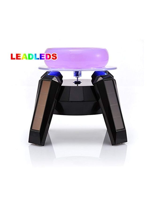 Leadleds Display Stand Rotating Turntable With LED Light Black/Clear 3.4x3.4x5.3inch  - Image 2