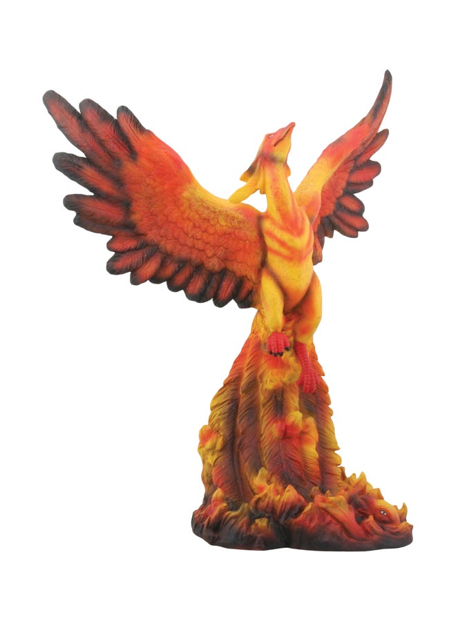 SUMMIT COLLECTION Phoenix Rising Collectible Figurine Yellow/Orange/Black 10.25x9inch 