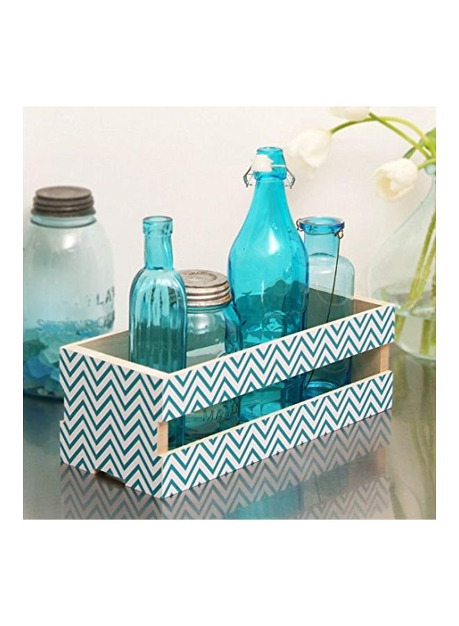 Con-Tact Brand - Adhesive Vinyl Shelf Liner Chevron Aqua 720x18inch - Image 1