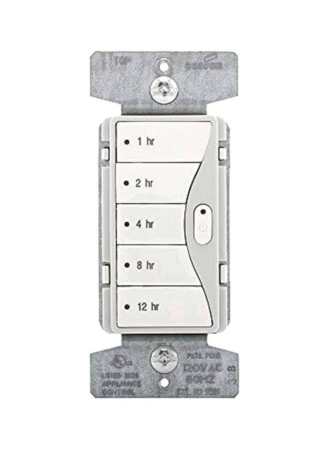 Aspire 5-Button Hour Timer White Satin 10.9x4.5x4.3inch
