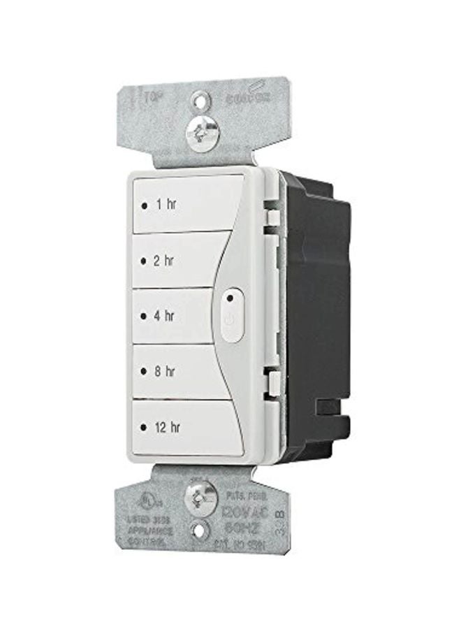 Aspire 5-Button Hour Timer White Satin 10.9x4.5x4.3inch