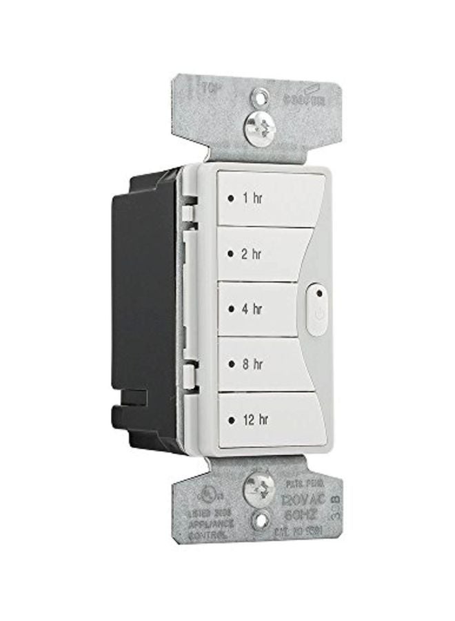 Aspire 5-Button Hour Timer White Satin 10.9x4.5x4.3inch