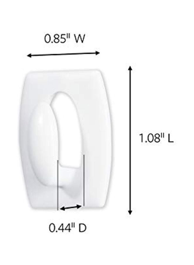 Command 42-Piece Decorative Hooks And Strips Set White - Image 2