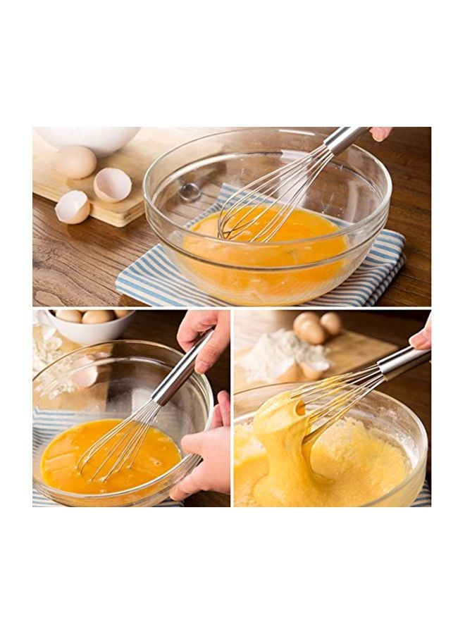 Ouddy 3-Piece Stainless Steel Whisk Set Silver - Image 4