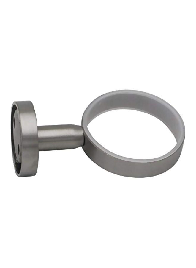XVL - Wall Mounted Bathroom Toothbrush Holder Silver/White 7.9x3.6x2.6inch - Image 1